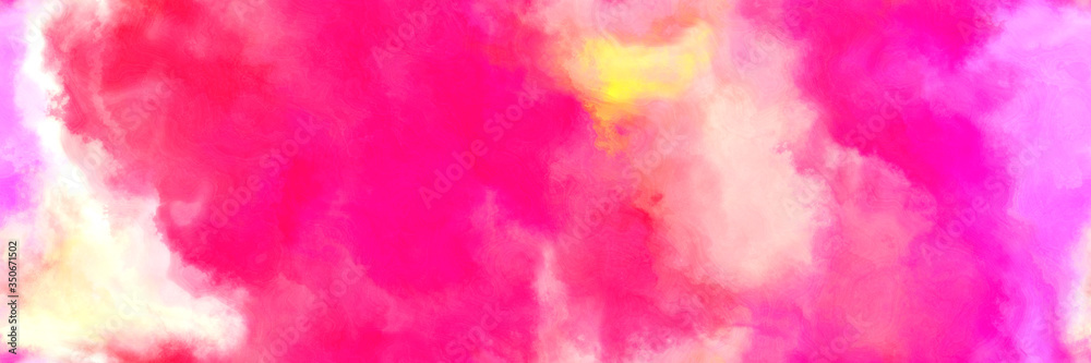 repeating pattern abstract watercolor background with watercolor paint with deep pink, pastel pink and hot pink colors. can be used as web banner or background