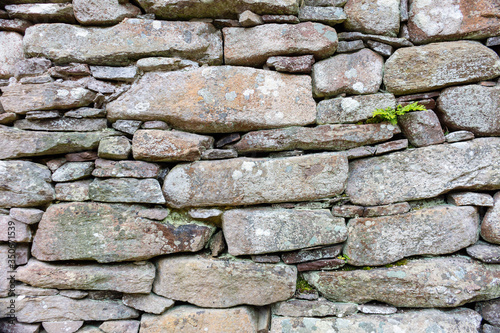 Part of a old stone wall, for background or texture.