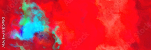 repeating abstract watercolor background with watercolor paint with crimson  medium turquoise and firebrick colors and space for text or image