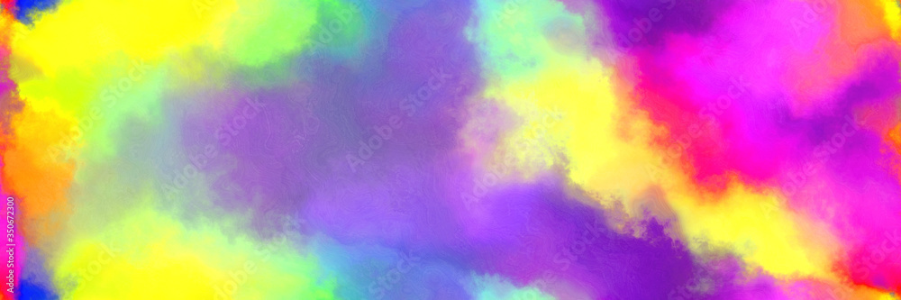 seamless abstract watercolor background with watercolor paint with medium purple, dark orchid and gold colors