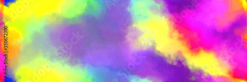 seamless abstract watercolor background with watercolor paint with medium purple, dark orchid and gold colors