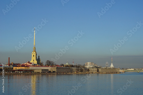 View on Peter-Pavel's Fortress. Russia. St. Petersburg.