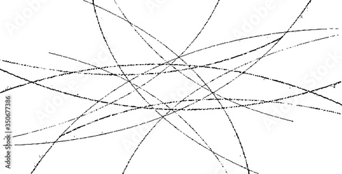 Swirled and curled stripes and brush strokes texture. Marble or acrylic atrwork imitation. Cool and swirly background. Abstract vector illustration. Black isolated on white. EPS10 