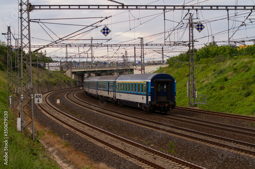 train on railway