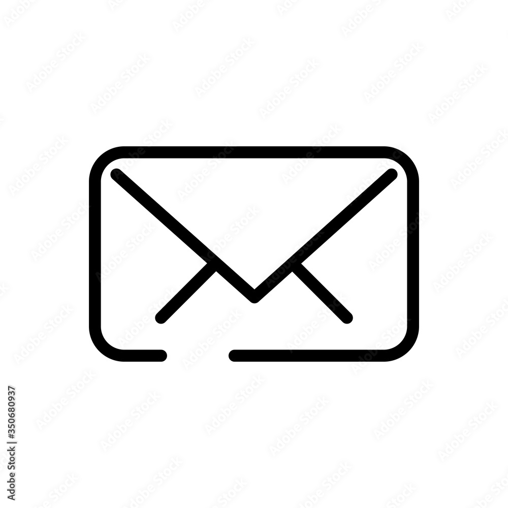 envelope mail line style icon envelope mail line style icon