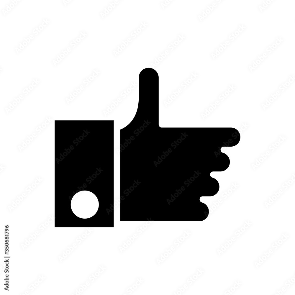 hand like social media marketing silhouette style hand like social media marketing silhouette style