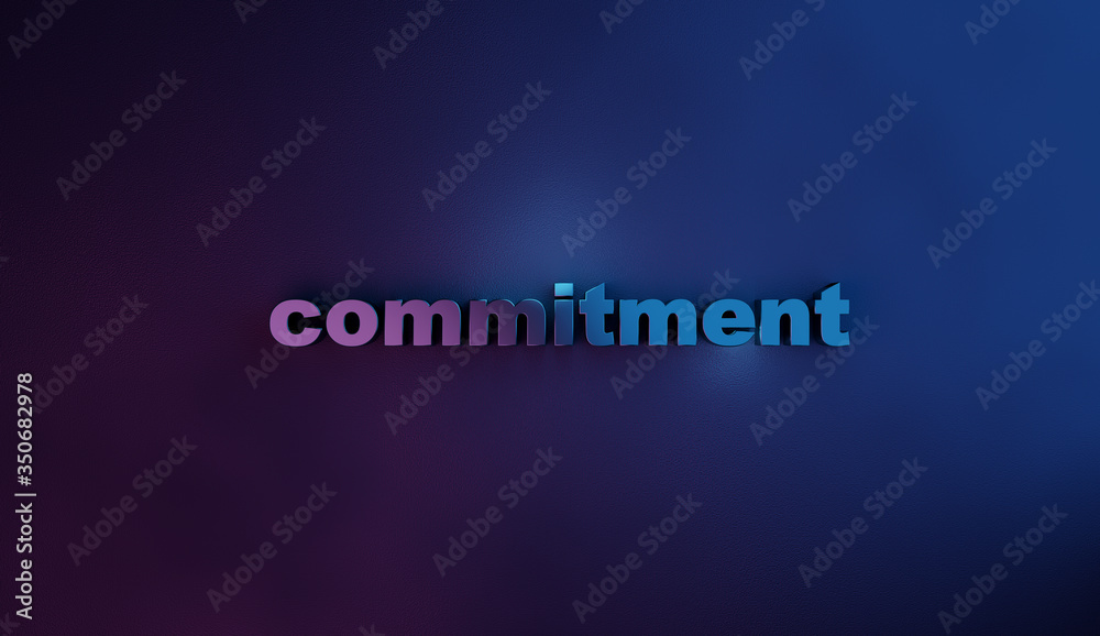 Commitment Concept Business and Productivity Design Text