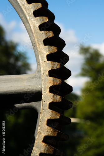 Zahnrad verrostet,mechanisch, Rost an Zähnen, Industrie Getriebe photo