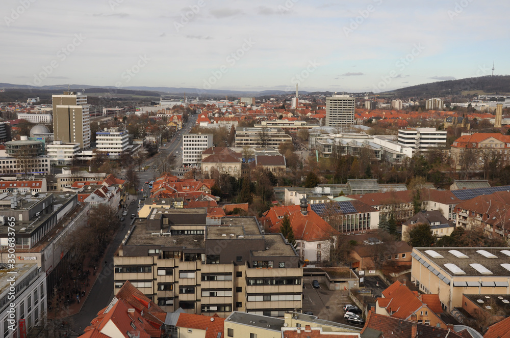 panorama of Göttingen, university town in West Germany