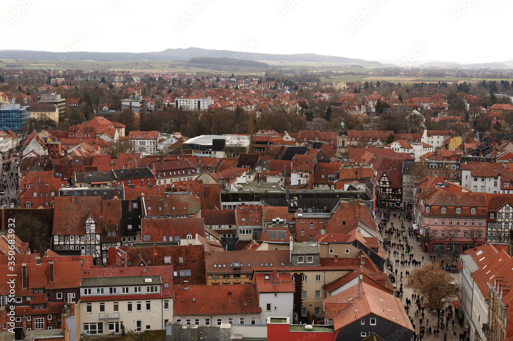 panorama of Göttingen, university town in West Germany