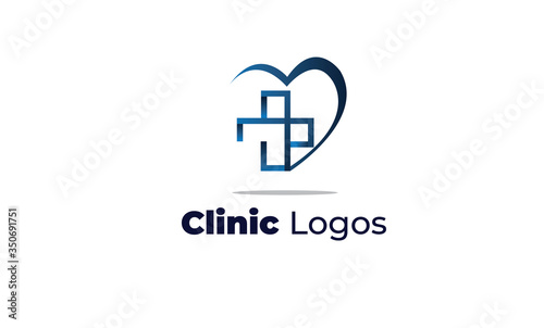 clinic logos can also for clinic logos, medical logo, eye specialist clinic, health care, dental clinic, beauty clinic, drugstore, pharmacy, Nutritionists, Nurses, midwife 
designed with a modern