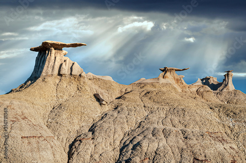 Winged Hoodoos Bisti De-Na-Zin Wilderness Area New Mexico  photo