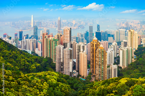 Hong Kong skyline from Victoria Peak