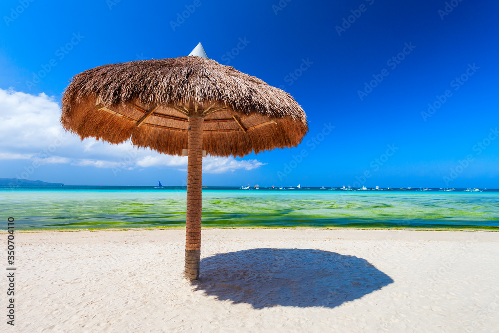 White sand beach in Boracay, Philiphines