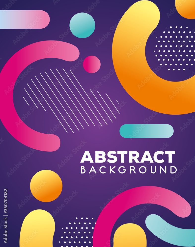 colorful geometric abstract background icon vector illustration design