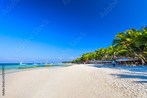 White sand beach Boracay island, Philippines