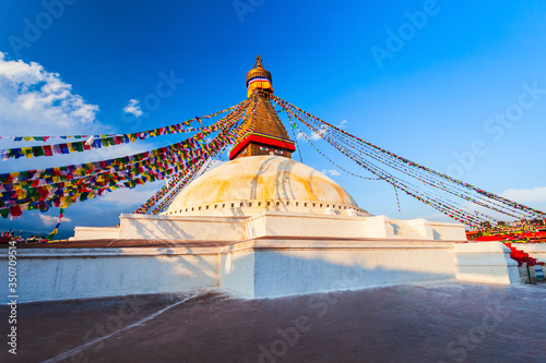 Boudhanath Great Stupa in Kathmandu  Nepal