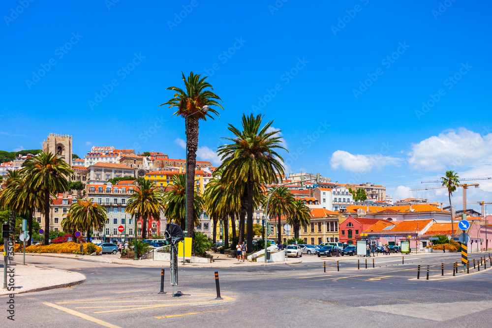 Obraz premium Lisbon city panoramic view, Portugal