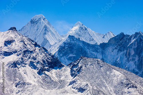 Malanphulan mountain in Everest region, Nepal photo