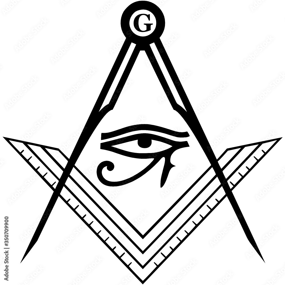 Freimaurer Symbol Auge des Horus Stock Vector | Adobe Stock