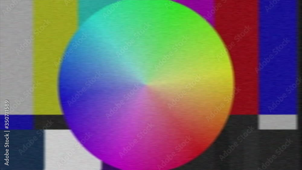 Retro TV intro screen. TV static classic pattern
