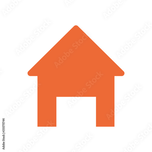stop the spread concept, house shape icon, flat style