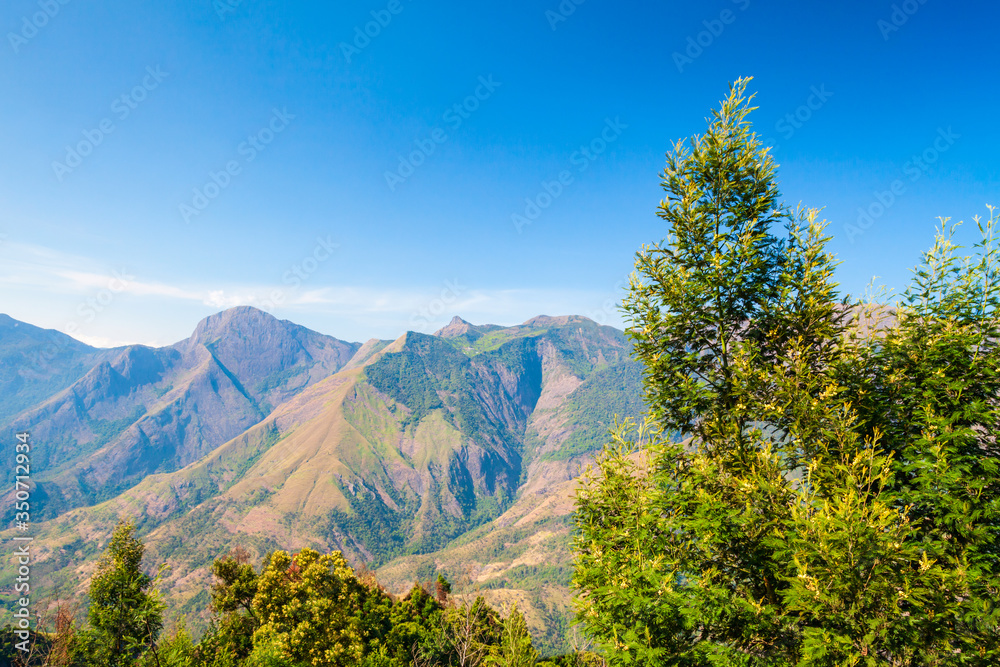 Fototapeta premium Western Ghats mountain range, India