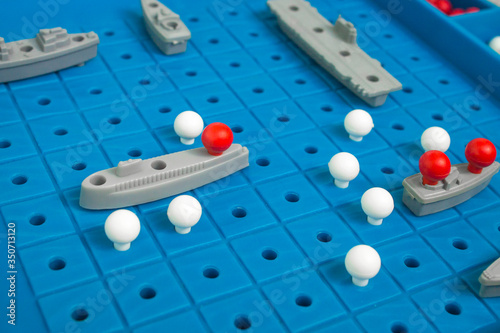 Billede på lærred Battleship, board game