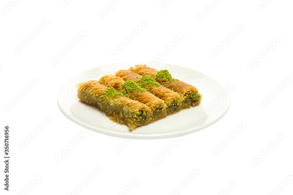 Burma kadayif. Tukish sweet with pistachio, turkish dessert. Burma kadayif. Tukish sweet with pistachio, turkish dessert.