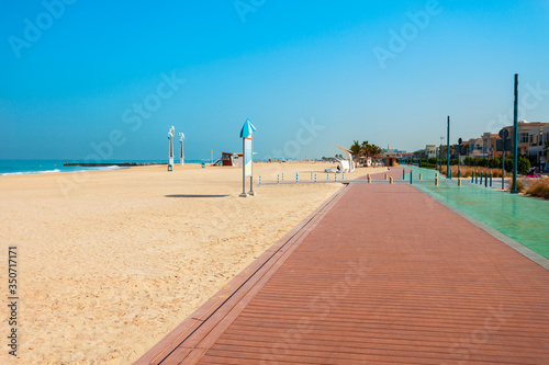 Kite public beach in Dubai, UAE