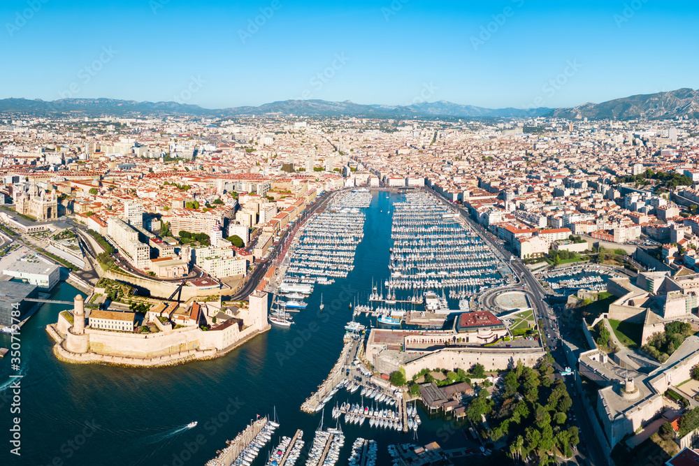 Old Port in Marseille, France