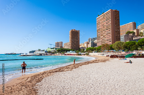 Monte Carlo beach in Monaco