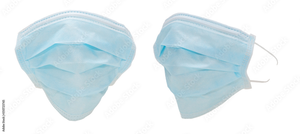 Protective Surgical Face Masks in Different Positions Protective Surgical Face Masks in Different Positions