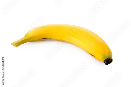 Banana, banana in horizontal position on a white background (Tr- Muz) 