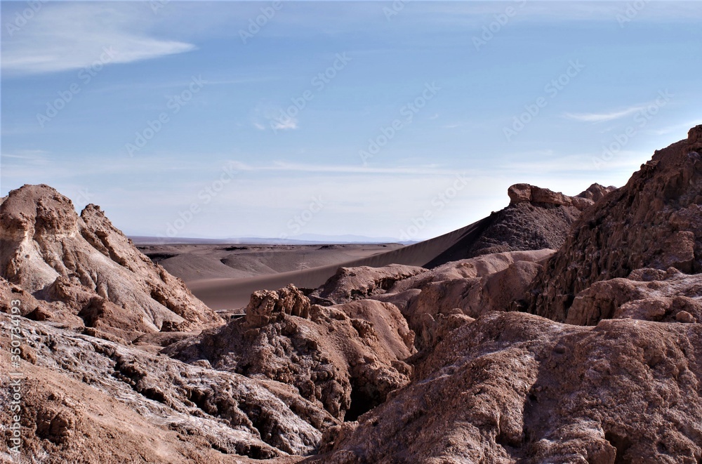 Natural beauties in the Atacama Desert. Antofagasta, Chile