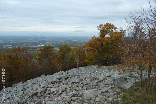 The town of Boonsboro, Maryland as seen from South Mountain photo