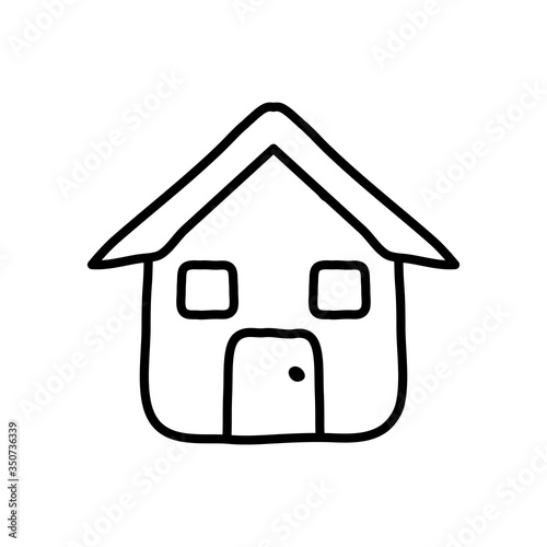 house icon image, line style