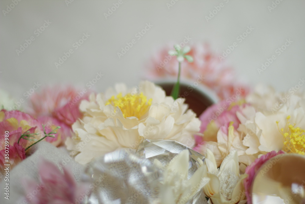 Obraz premium crystal flowers