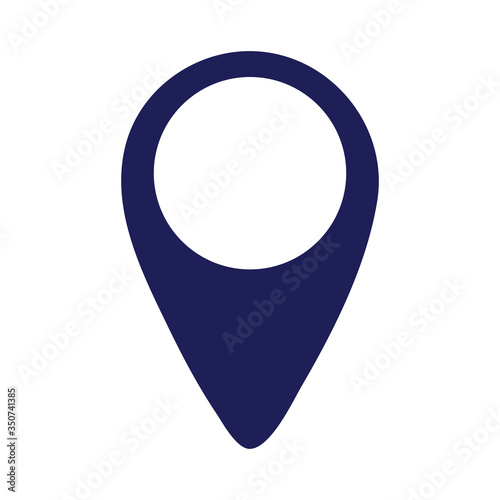 Isolated gps mark vector design