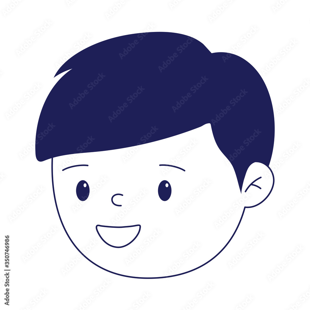 Isolated avatar man cartoon vector design Isolated avatar man cartoon vector design