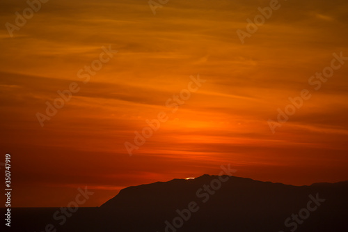 sunset over Catalina