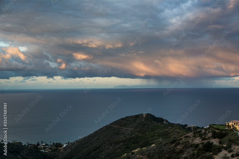 storm clouds over the ocean in Laguna storm clouds over the ocean in Laguna
