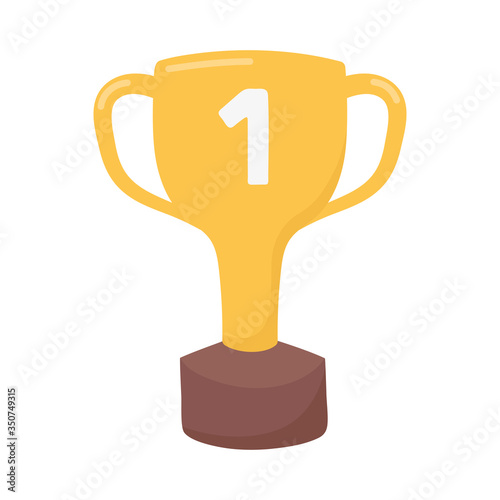 Isolated trophy icon vector design