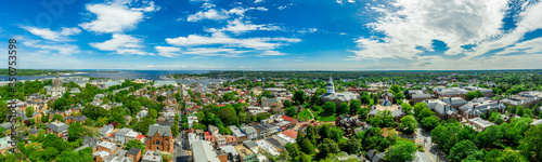 Aerial panorama view of Annapolis Maryland USA