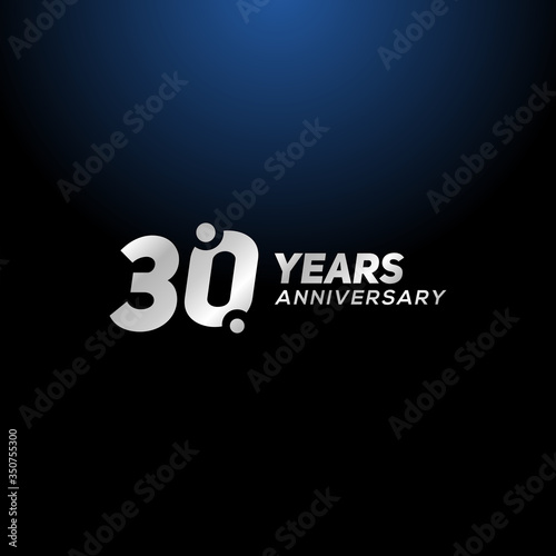 30 Years Anniversary Vector Design