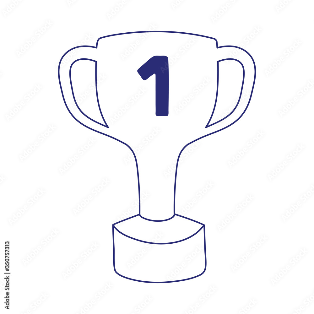 Fototapeta premium Isolated trophy icon vector design