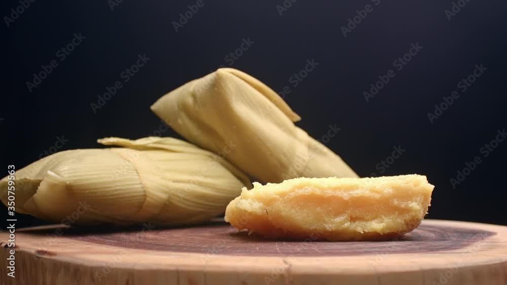 Typical Brazilian food made with corn, called Pamonha