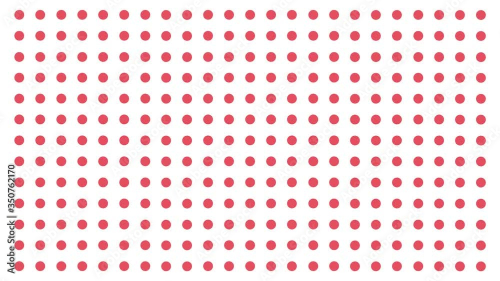Digital dots gradient animation on white background