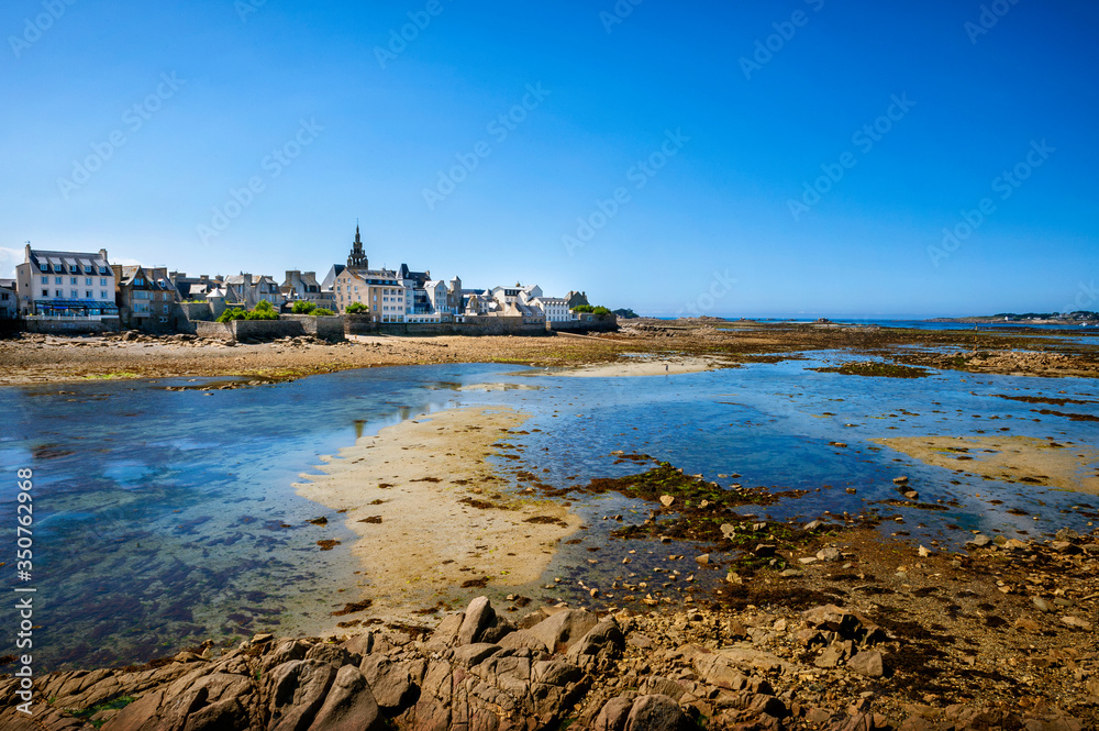The town of Roscoff in coast of the north of France. Finistere, France