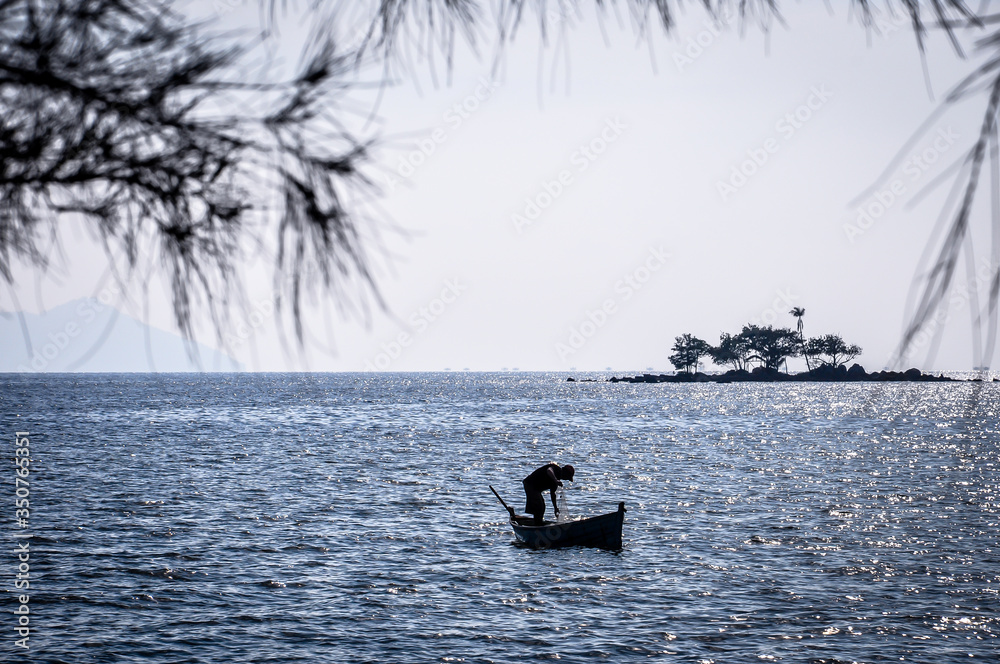 Naklejka premium Outdoor area, amusement park and beach atmosphere in Mimi Land Singkawang